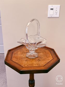 Beautiful Clear Glass Basket