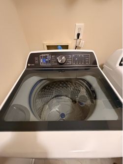 GE Profile Washer and Electric Dryer