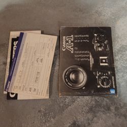 Canon A-1 Camera Manual