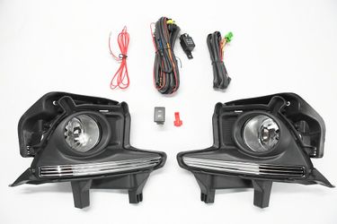 LA Zona Auto Parts 2014 to 2016 Toyota Highlander Clear Fog Lights Luces de neblina 
