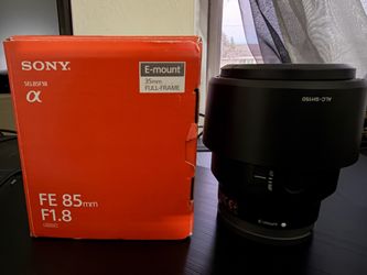 Sony F1.8 FE 85mm lens