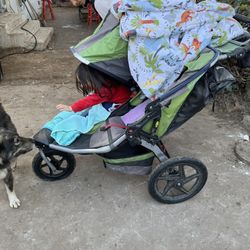 Bob Stroller With Chico Car seat And Adapted