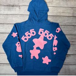 Sp5der Hoodie Blue
