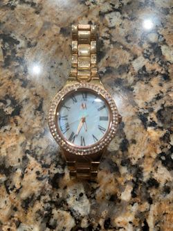 Rose, gold, stainless steel cubic zirconia, basil, women’s watch