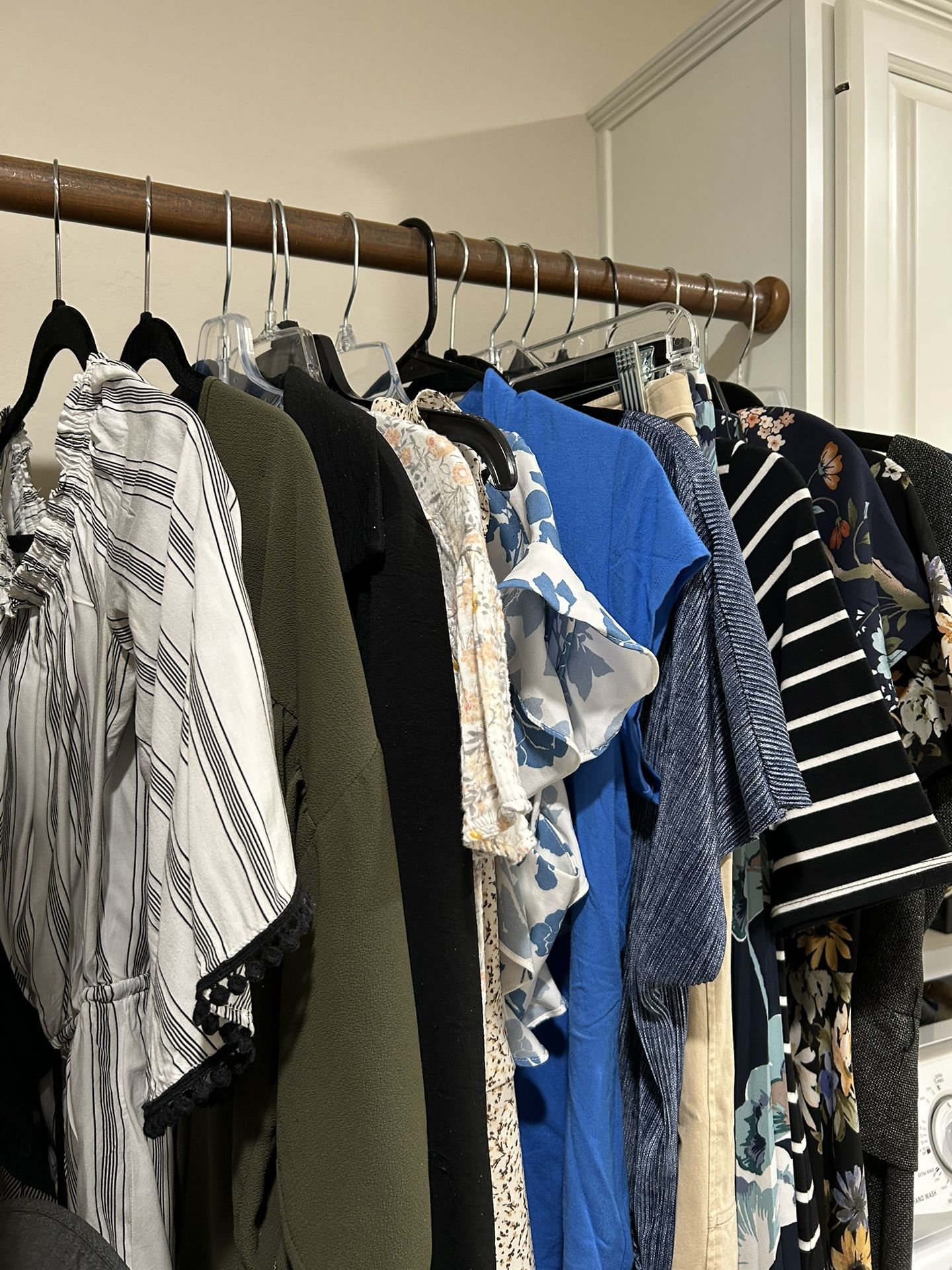 Large Lot Of Women’s Clothing Dresses Shirts Skirt & Pants