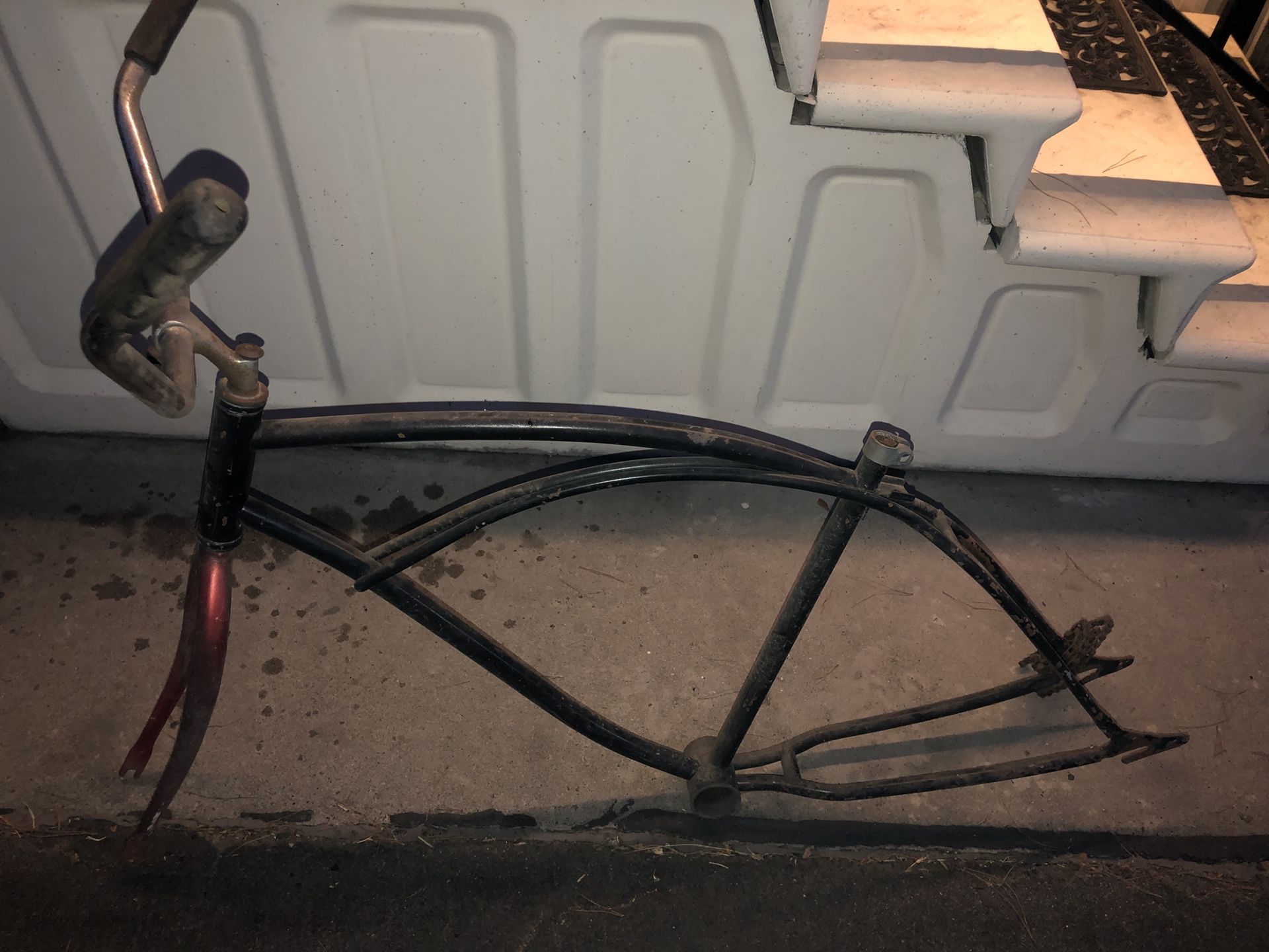 Beach cruiser bike frame