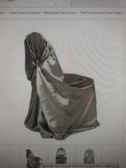 Satin light blue seat covers for events! Qty 29 total