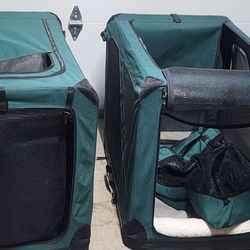 Soft Side Collapsible Dog Crates & Ramp