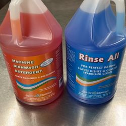 Commercial Rinse All And Machine Dishwasher Detergent