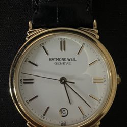 Raymond Weil Tradition 18k Gold Plated Men's Dress Watch 5531
