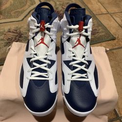 Air Jordan 6 “Olympics” Retro Basketball Shoes (Size: 12)