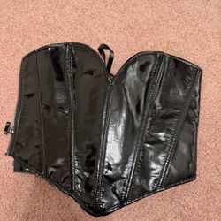 New Medium Black Corset Top Gothic Goth Renaissance Costume Dress