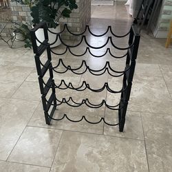 Metal Wine Rack - Black