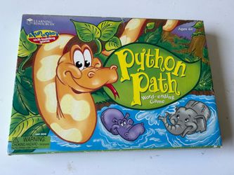 "Python Path" word endings game