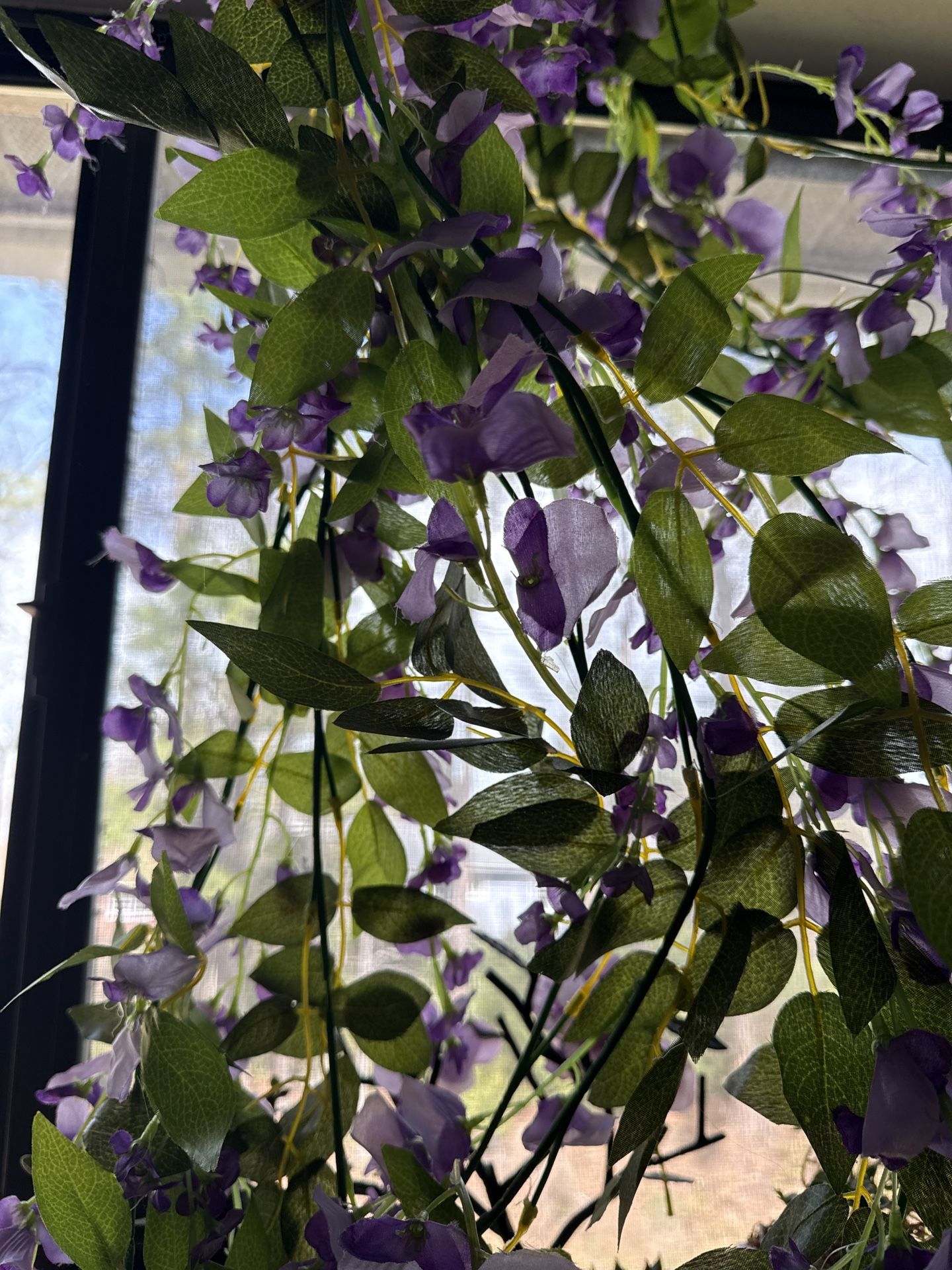 Faux Wisteria Garland