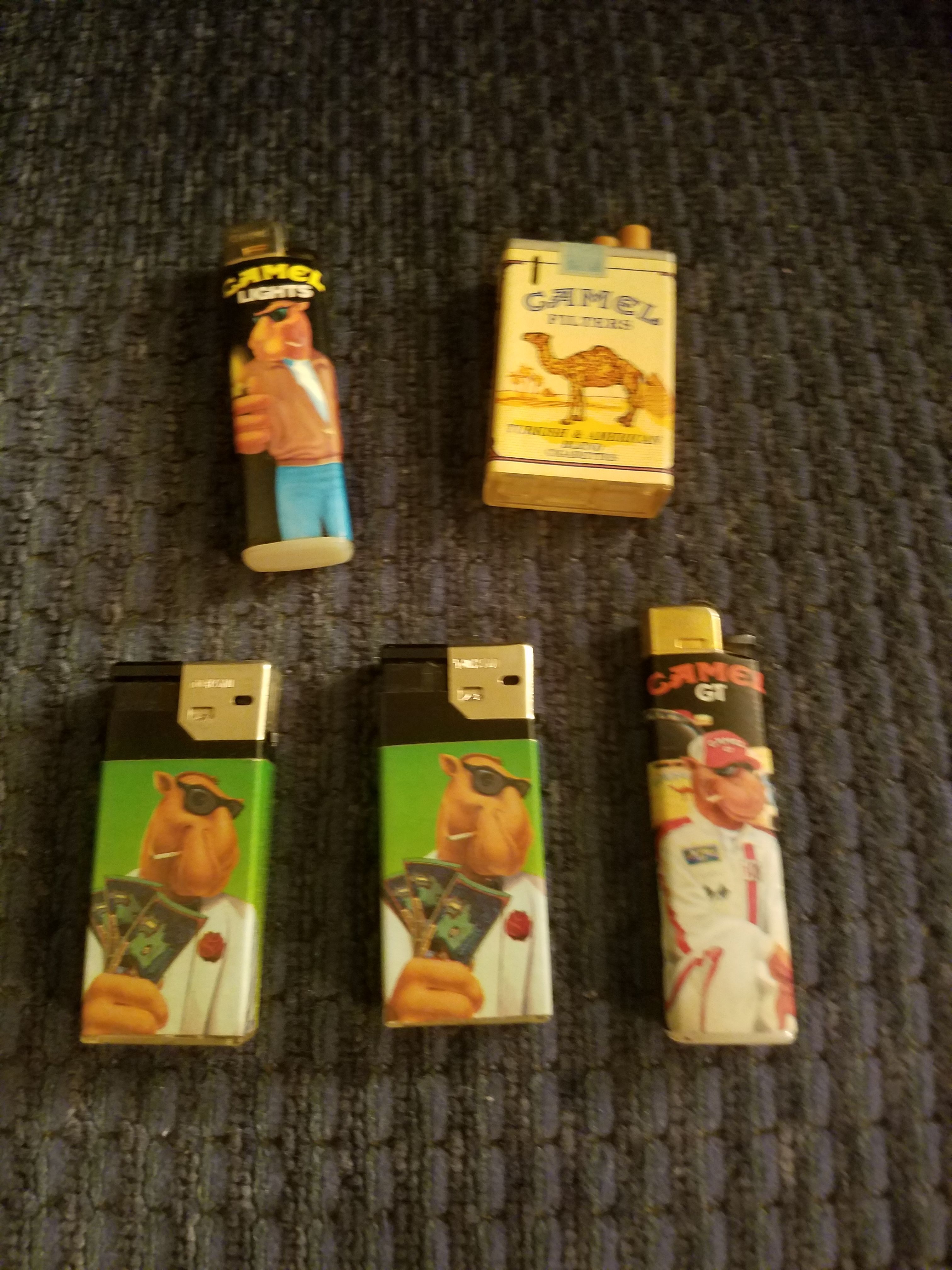 Camel lighters Winston lighters 9 total