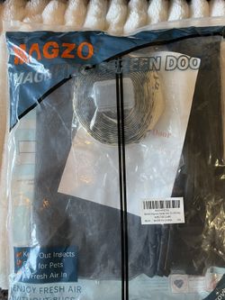 Brand new magnetic screen door 32 x 80 gray never been used