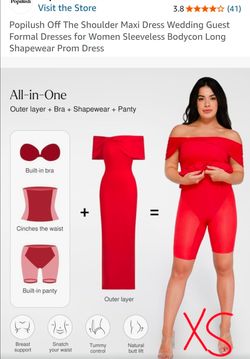Xs new woman red dress