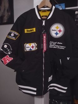 Steelers Alpha Industries MA-1 Bomber Jacket XL