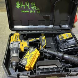 Dewalt Hammer drill one battery one charger and case pick up only 