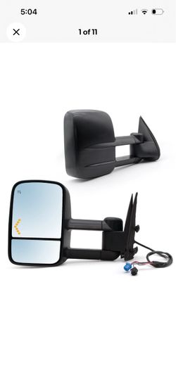 Tow Mirrors For 2003 2004 2005 2006 Chevy Silverado 1(contact info removed) Power Heated Arrow