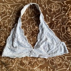 Halter Powder Blue Bralette Size XL