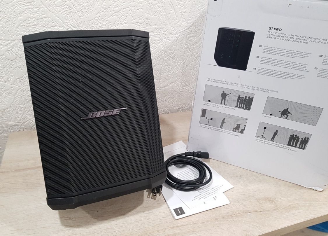 Bose S1 PRO Portable Wireless Bluetooth Speaker Multi-Position PA System -Black