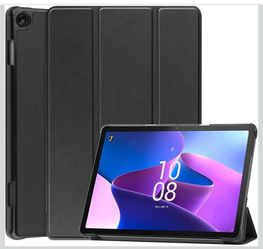 Custer Case for Lenovo Tab M10 3rd Gen TB-328F,Ultra-Thin PU-Leather Hard Shell Cover for Lenovo Tab M10 3rd Gen TB-328F - Black