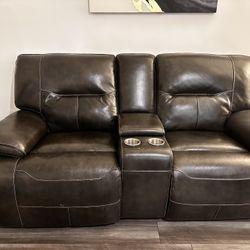 Leather Loveseat Electric