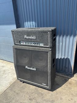 Randall RG100ES with 4x12 cab half stack