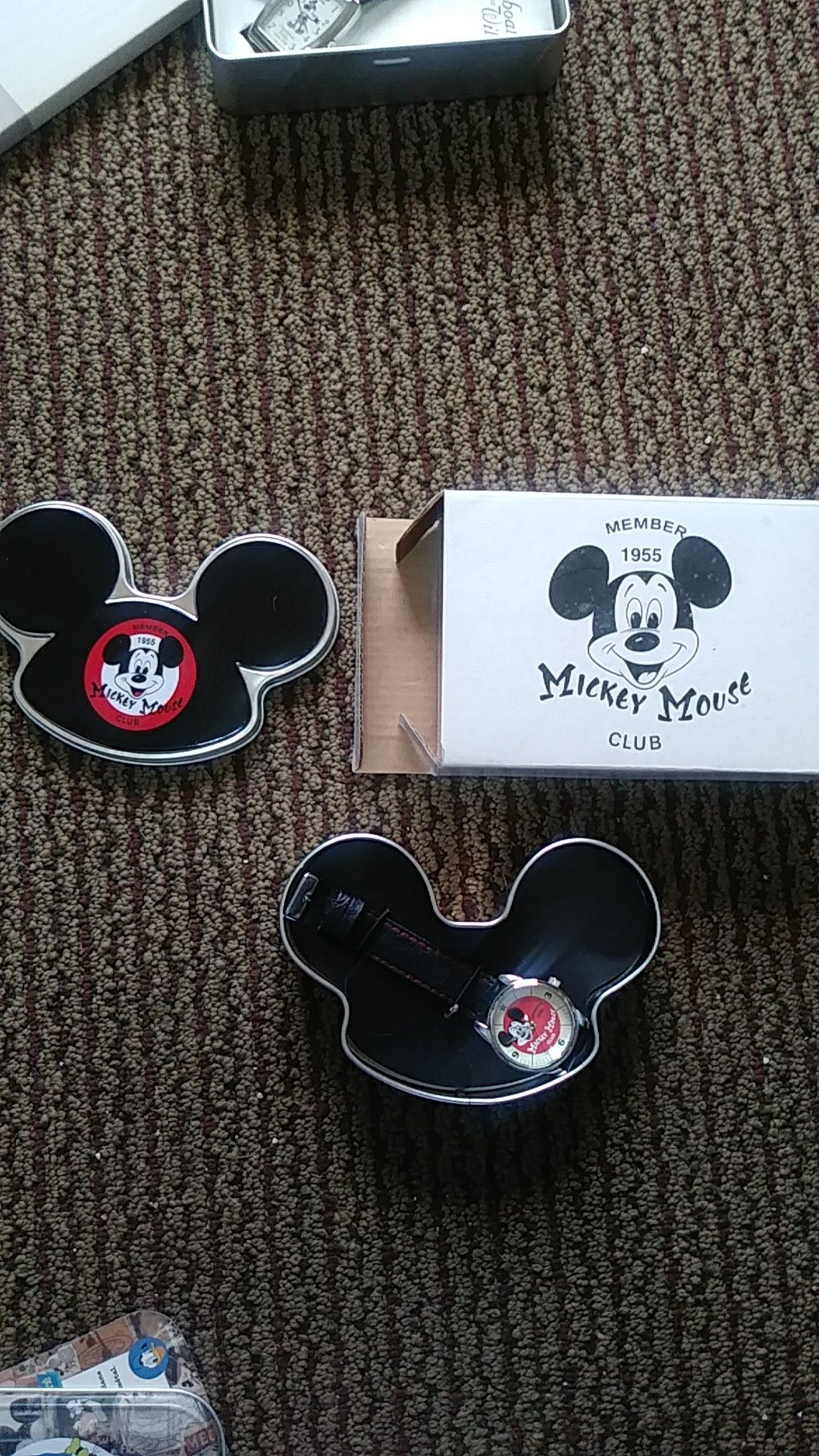 Three Disney watches Mickey and Steamboat Willie