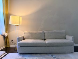 Crate & Barrel Sofa – Light Beige – Good Condition