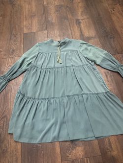 Women’s green babydoll shirt size large by Feyza #7