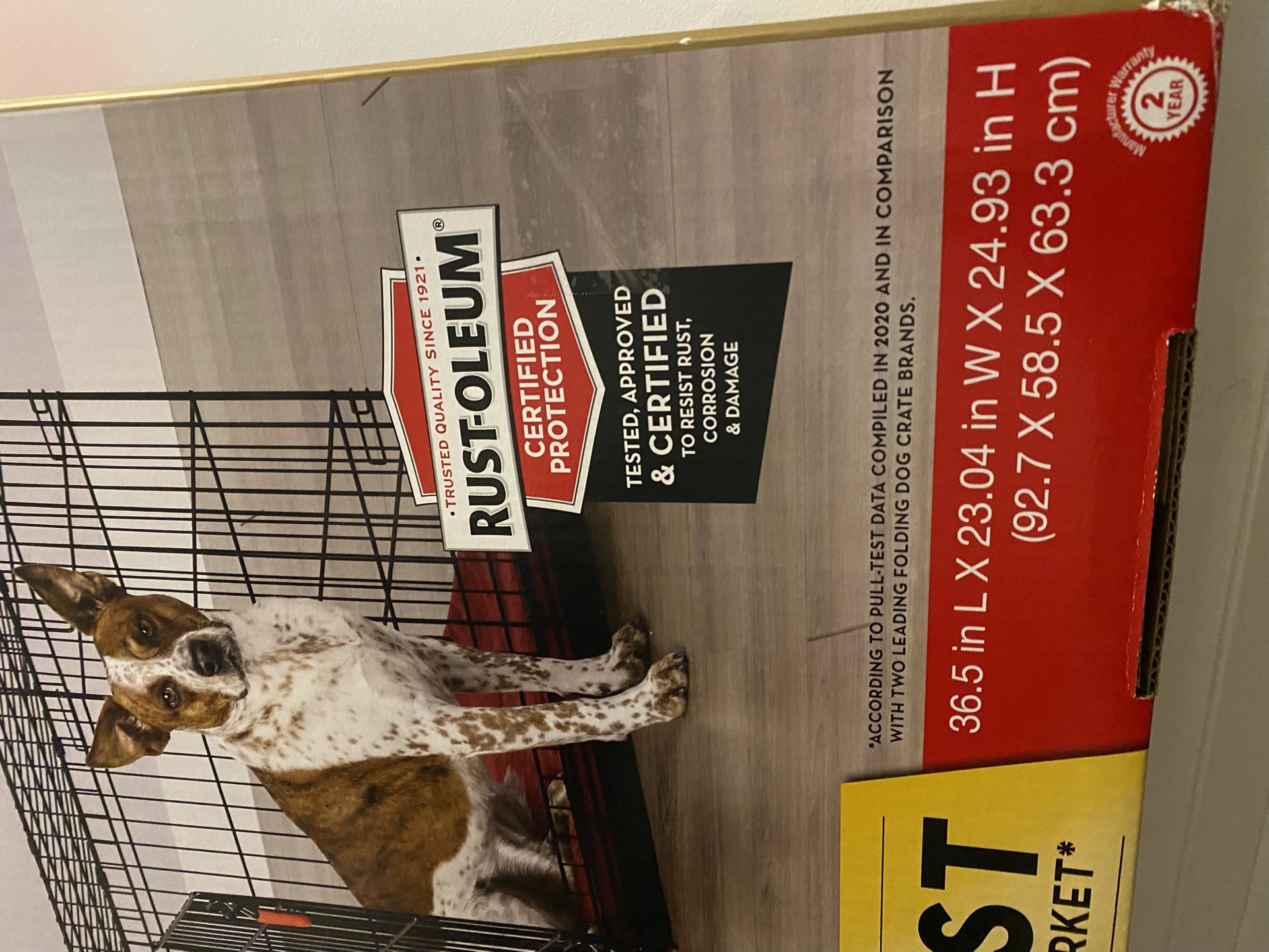 KONG® Ultra Strong Double Door Wire Dog Crate with Divider Panel