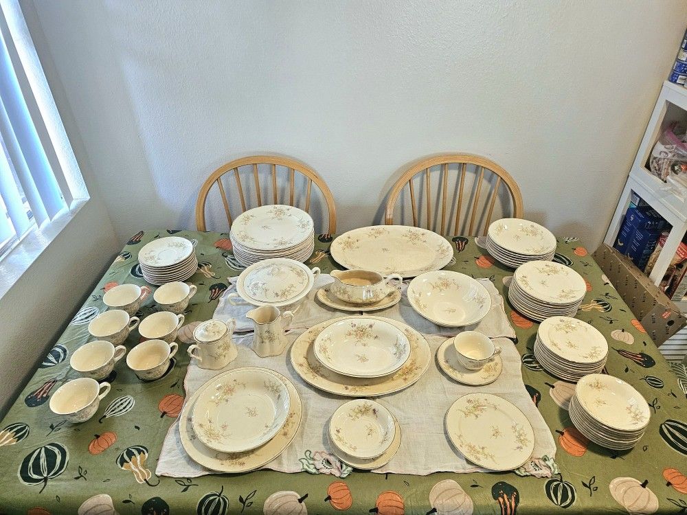 Vintage Fine China Set, 89 Pieces