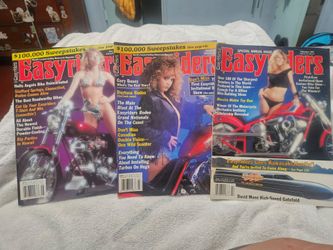 Lot of 3 Vintage Easyriders Magazines 1989 February March May Motorcycle Bike