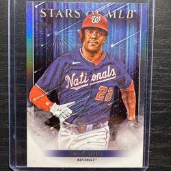 2022 Topps Stars Of MLB Gloss Juan Soto Baseball Card #23