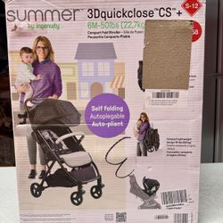 Open Box Ingenuity 3Dquickclose CS+ Lightweight Compact Stroller – Gray