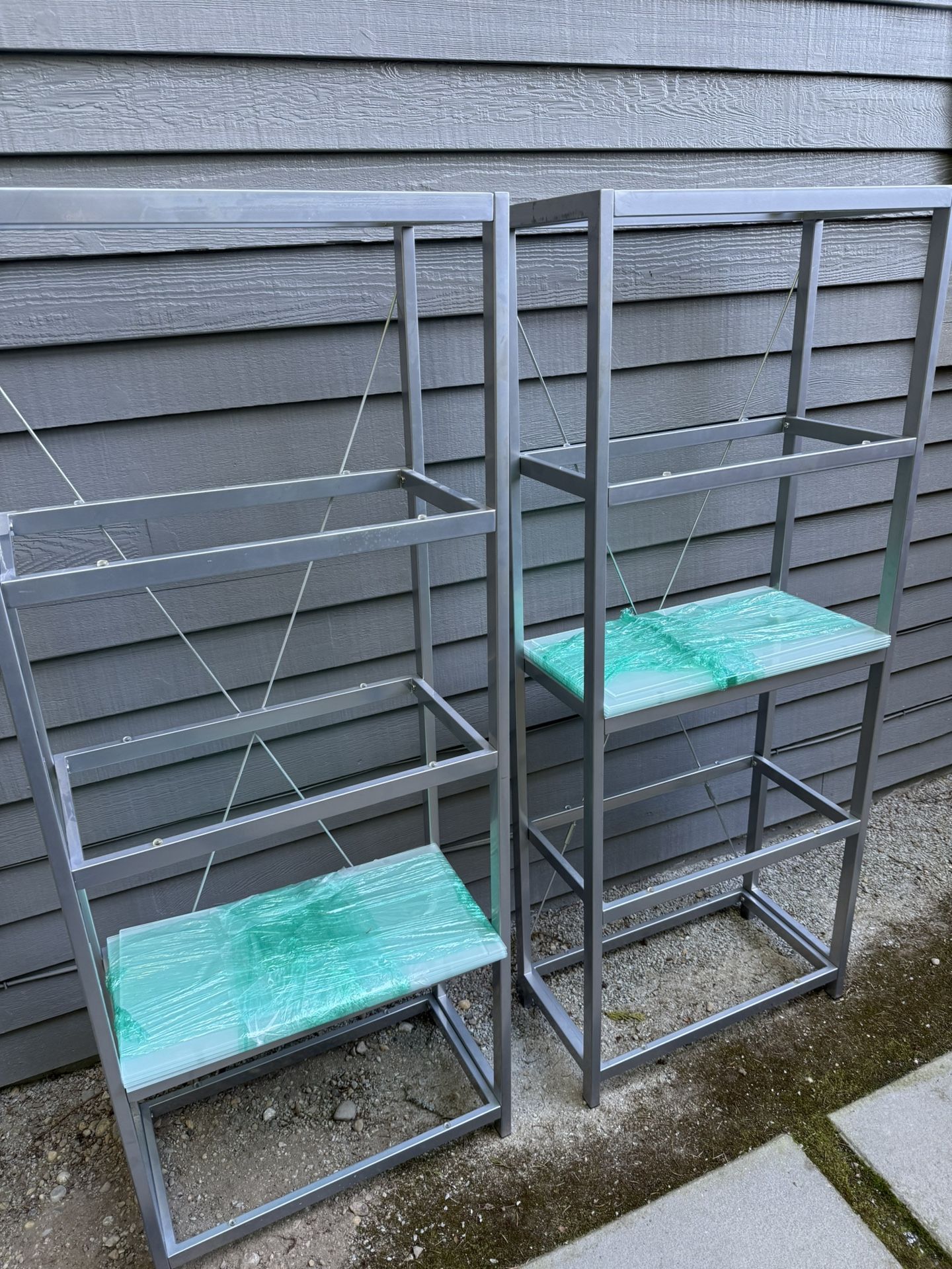 Glass Bookshelves
