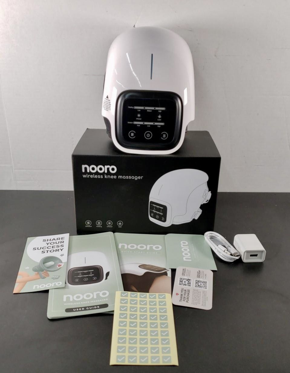 NEW Nooro Knee Massager Wireless Heat Laser Infrared Vibrating Arthritis Therapy