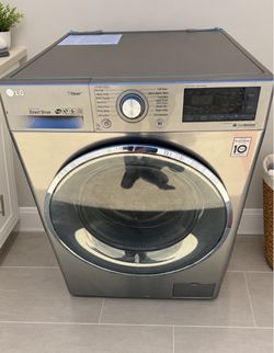 LG WM3499HVA 2.3 cu. ft. Smart Wi-Fi Enabled Compact All-In-One Washer/Dryer Combo – Graphite Steel Model: WM3499HVA
Serial Number: 003PNEB2C644
Color