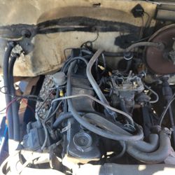 Chevy Inline 6 Motor And Transmission 