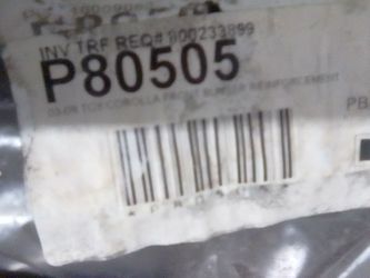 Toyota front bumper reinforcement