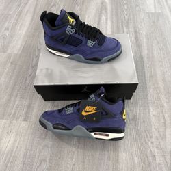 Jordan 4 retro lakers men size 9 and 11.5 new