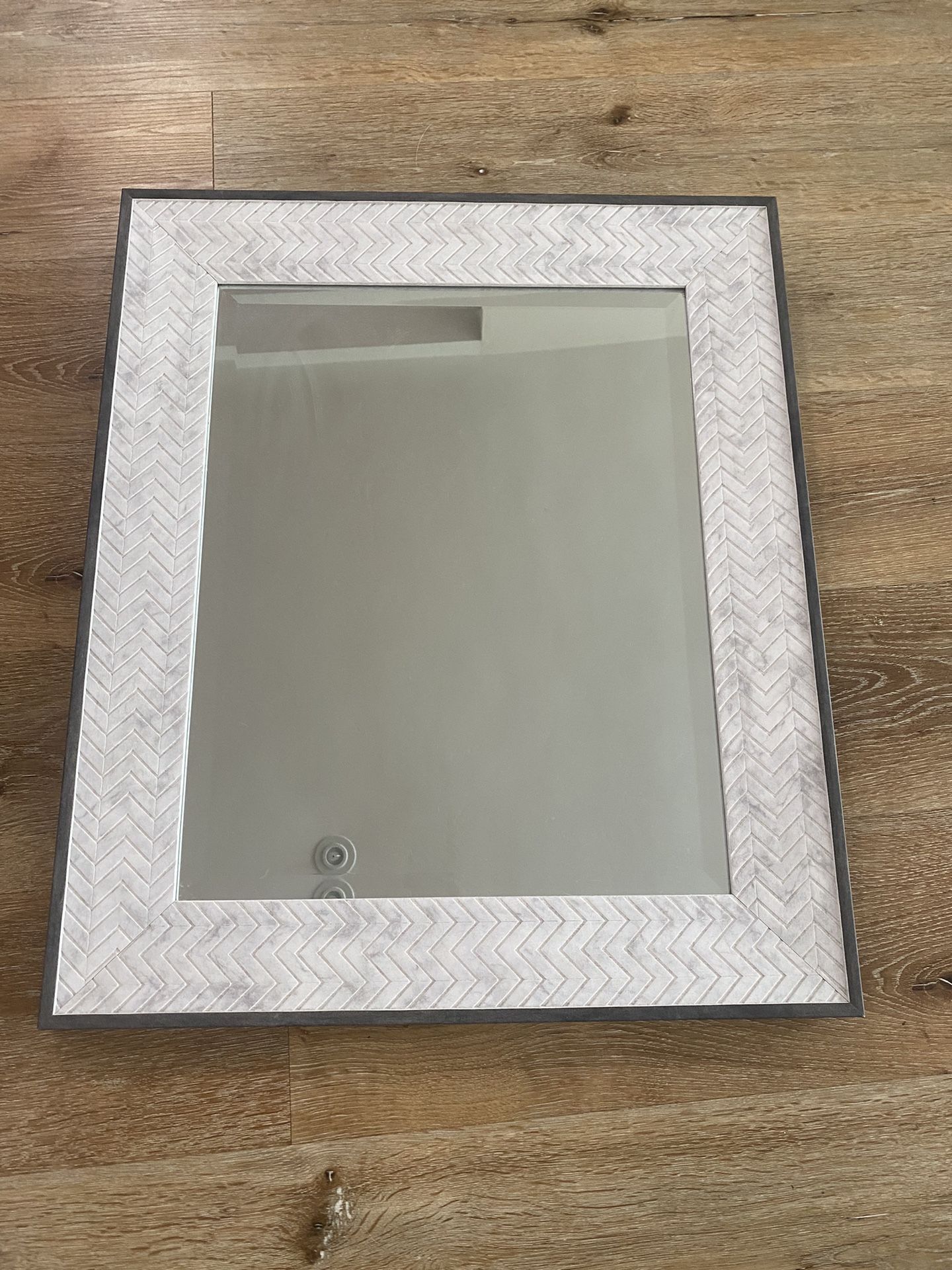 Herringbone Bathroom Vanity Mirror - $40