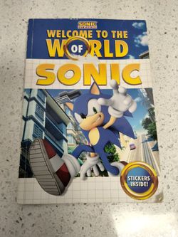 Welcome To The World Of Sonic Book With Stickers