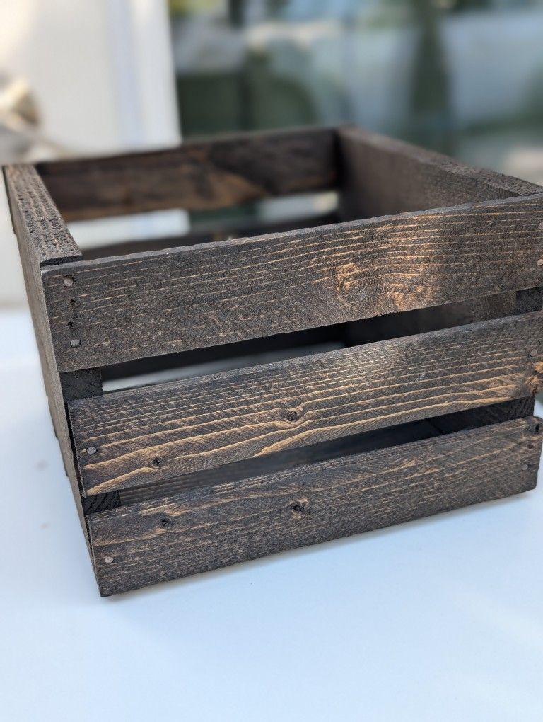 Wooden basket Or Wooden Cube For Storage 