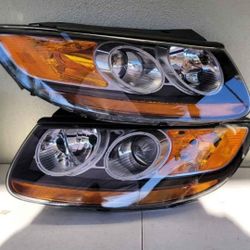 07-12 Santa Fe Projector Headlights Luces Calaveras Micas Faros Focos Faroles Headlamps 