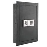 In-Wall Safe with Electronic Keypad and 2 Manual Override Keys Protect Money, Jewelry, and Passport