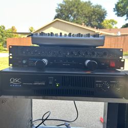 PA or DJ sound system — Ashly Crossover, Furman Power Conditioner, Behringer Mixer — Clean & Working